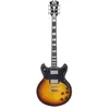 Image de D'angelico Guitars D'angelico Deluxe Brighton, Vintage Sunburst (Guitare électrique, Acajou (corps), Érable (manche), Érable (Table d'harmonie)), Guitare, Rouge