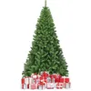 Image de Giantex Sapin de Noël 225CM, Aiguilles en PVC avec 1346 Branches Pied Métallique, Vert