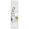 Image de CostwayMiroir 2 en 1 Suspension Mural + Porte 119 x 33 cm avec Crochets de Porte et Vis Blanc
