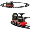 Image de CostwayTrain Electrique pour Enfants -16 Accessoires de Rails Cadeau de Noël Pour Tout-petits 3+ ans Noir