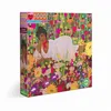Image de Puzzle 1000 pièces WOMAN IN FLOWERS EEBOO Carton Multicolore