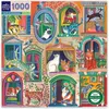 Image de Puzzle 1000 pièces Eeboo Cats in Windows
