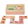 Image de Bigjigs Ferme de dominos Toys en bois / 1 an et plus