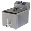 Image de Friteuse Professionnelle Électrique de Table avec Robinet de Vidange, Capacité de l'Huile 10 ou 20 Litres Virtus