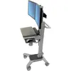 Image de Ergotron Neo-Flex Dual Wideview, Chariot pour notebook, Gris