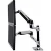 Image de Ergotron LX Dual (Tables, 24", 9.10 kg), Support de moniteur, Argent