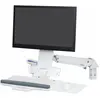 Image de Ergotron Styleview Bras Combiné Assis-Debout Assis-Debout (Mur, 24", 13.20 kg), Support de moniteur, Blanc