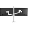 Image de Ergotron LX - Kit de montage (bras d'empilage double, poteau haut) - pour 2 écrans LCD - aluminium - blanc - Taille d'écran : jusqu'à 40 pouces - montrable sur bureau