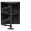 Image de Ergotron LX - Kit de montage (bras d'empilage double, poteau haut) - pour 2 écrans LCD - noir mat - Taille d'écran : jusqu'à 40 pouces - montrable sur bureau