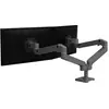 Image de Ergotron LX PRO ARM DUAL SIDE-BY-SIDE darkgrey (Tables, 27", 10 kg), Support de moniteur, Gris