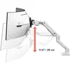 Image de Ergotron HX Arm With Very Heavy Duty Pivot Desk Mount White (Tables, 57", 17 kg), Support de moniteur, Blanc