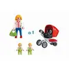 Image de Playmobil 5573 city life - maman avec jumeaux et landau