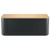 Image de Boîte à pain avec couvercle 37 cm en bambou noir - Bodum - Noir - Plastique