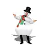 Image de Costume bonhomme de neige gonflable costume avec chapeau