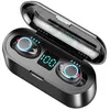 Image de Écouteurs sans fi F9 sport Bluetooth 5.0 LED noir