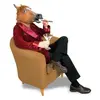 Image de Masque tête de cheval déguisement en latex costume