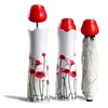 Image de Parapluie en forme de vase avec rose Paraplui fleur rouge