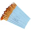 Image de 20 PCS Nylon Art De Cheveux Peinture Pinceaux Artiste Aquarelle Pinceau Stylo Dessin Outils Set