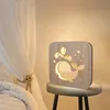 Image de Creative Craft Décoration Lampe en bois Led Lumière Veilleuse Lampe de table wedazano445