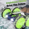 Image de LH-C013 2.4GHz 4 roues motrices Waterproof Double Side amphibie RC Stunt Car 360 ° Rotation wedazano161