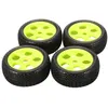 Image de 4pcs 112mm caoutchouc Pneus 17mm Moyeu Jante de la roue pour 1/8 RC Crawler Buggy voiture whitebla