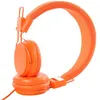 Image de Casque DJ Bass avec microphone 3,5 mm filaire sur l'oreille écouteurs stéréo pliable Orange