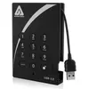 Image de Apricorn Cadenas Aegis A25-3PL256-1000 (1 To), Disque dur externe, Noir