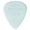 Image de Dunlop Plectren Nylon 038 (12) (0.38 mm), Médiator, Blanc