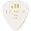 Image de Jim Dunlop Genuine Celluloid Classic, Player'S Pack De 12, White, Thin Médiators