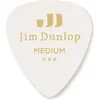 Image de Jim Dunlop Genuine Celluloid Classic, Player'S Pack De 12, White, Medium Médiators