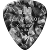 Image de Jim Dunlop Genuine Celluloid Classic, Player'S Pack De 12, Perloid Black, Extra Heavy Médiators