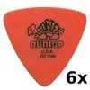 Image de Dunlop Plectren Tortex Tri 060 oran (6), Médiator, Orange