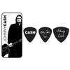 Image de Jim Dunlop JCPT02H Boite en Metal de 6 Motif Johnny Cash Legend Médiators