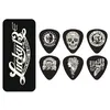 Image de Jim Dunlop L13CT73 Boite en Metal de 6 Motif Lucky 13 Médiators