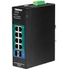 Image de Trendnet TI-PG102i Commutateur industriel Gigabit géré PoE+ à 10 ports sur rail DIN (10 ports), Switch réseau, Noir