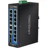 Image de Trendnet Commutateur industriel 16Port Gbit DIN-Rail (16 ports), Switch réseau, Noir