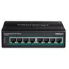 Image de TRENDnet TI-PG80B - Commutateur - non géré - 8 x 10/100/1000 (PoE+) - Montage sur rail DIN, fixation murale - PoE+ (200 W) - Tension CC - Conformité TAA