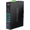 Image de Trendnet TI-PGM102 Commutateur rack 10 ports Gigabit PoE+ industriel (10 ports), Switch réseau, Noir