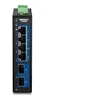 Image de TRENDnet TI-G5062 - Version v1.0R - commutateur - industriel - 4 x 10/100/1000/2.5G + 2 x 1 Gigabit / 10 Gigabit SFP+ - Montage sur rail DIN, fixation murale - Conformité TAA