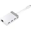 Image de Trendnet TUC-ETGH3 (USB-C, 3 ports), Station d’accueil + hub USB, Blanc, Gris