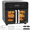 Image de Friteuse 23L sans huile, Noir, double zone, 15 programmes, 2200W, 12 accessoires