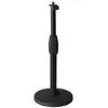 Image de Gator Frameworks GFW-MIC-0601 - pied de micro de table embase ronde de 6'' avec fixation par torsion