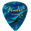 Image de Fender Picks 351 thin/ocean turquoise 12, Médiator, Turquoise