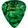 Image de Accessoires guitares FENDER PACK DE 12 MEDIATORS FORME 351 PREMIUM VERT HEAVY DUR Médiators
