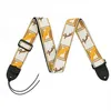Image de Fender Fender 2'' Monogrammed Strap, White/Brown/Yellow Sangles et courroies