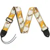 Image de Fender Sangle de guitare white/brown/yellow, Guitare : accessoires, Blanc, Multicolore, Marron, Jaune