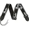 Image de Fender Fender Running Logo Strap, Black Sangles et courroies