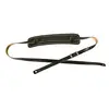 Image de Fender Ceinture Vintage en cuir noir, Guitare : accessoires, Noir