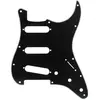 Image de Fender Strat Pickguard SSS, 11h, black, Guitare : accessoires, Noir