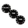 Image de 3 Boutons Fender Stratocaster Knobs, Black (Volume, Tone, Tone)
